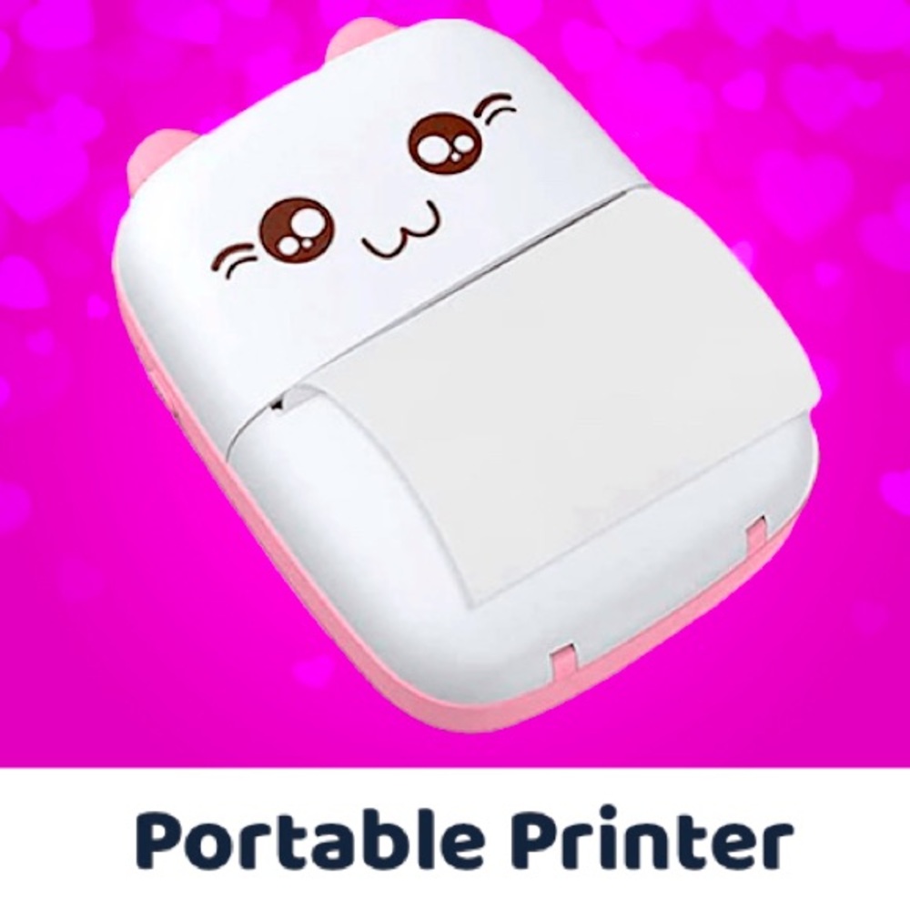 Portable Cat Mini Thermal Printer With Accessories